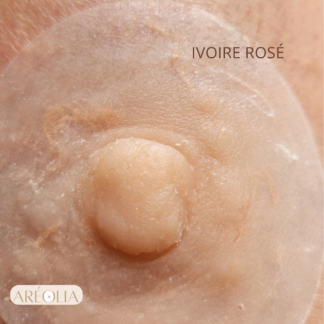 🌸Aréole Harmonie — Duo Prothèses d’aréoles en silicone + kit de pose inclus - Ivoire Rosé, 5 cm